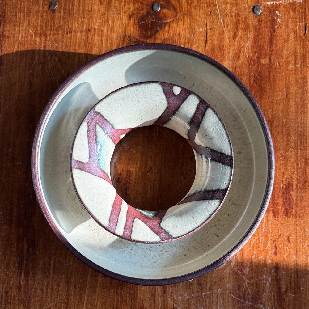 Elegant Ceramic Art Piece/Round Short Vase